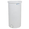 360 Gallon Natural LLDPE Cylindrical Tamco® Heavy-Wall Graduated Tank with External Flange & 2" Bulkhead Fitting - 48" Dia. x 48" Hgt. (Cover Sold Separately)