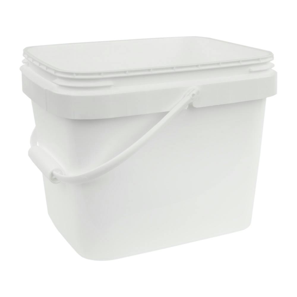 3 Gallon White EZ Stor Pail with Handle