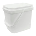 3-1/2 Gallon White EZ Stor Pail with Handle