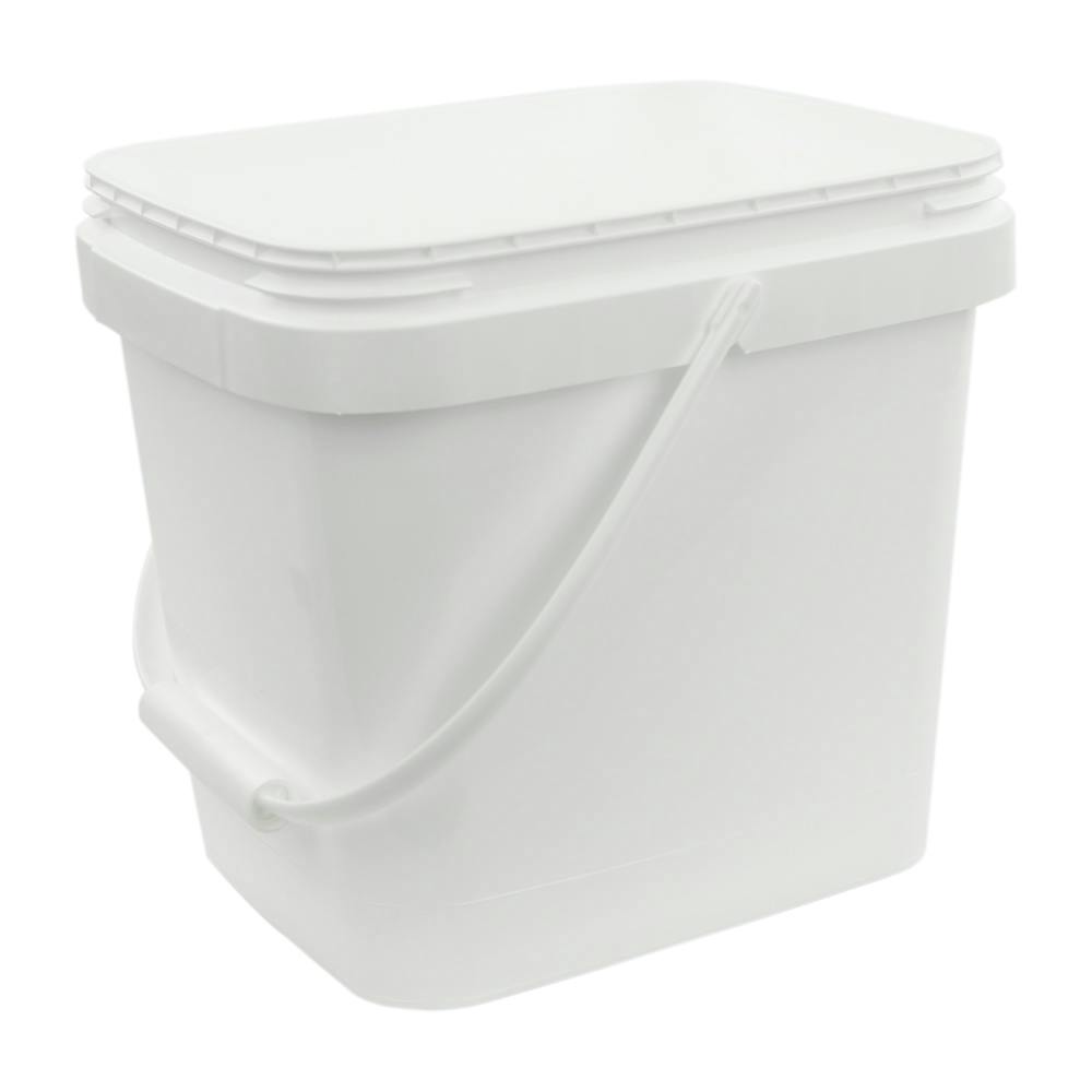 3-1/2 Gallon White EZ Stor Pail with Handle