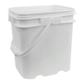 4 Gallon White EZ Stor Pail with Handle