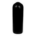 Black Vinyl Cap - 1/4" Cap ID x 1" Inside Length