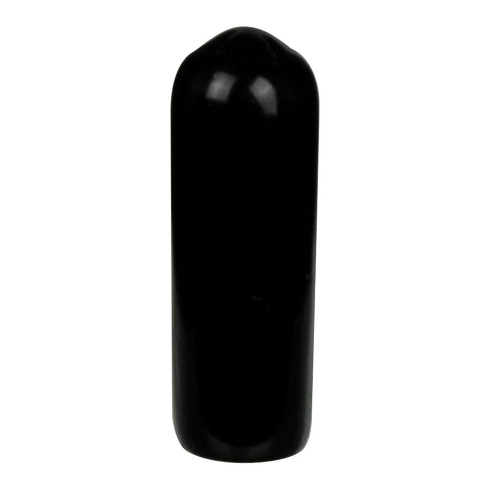 Black Vinyl Cap - 1/4" Cap ID x 1" Inside Length