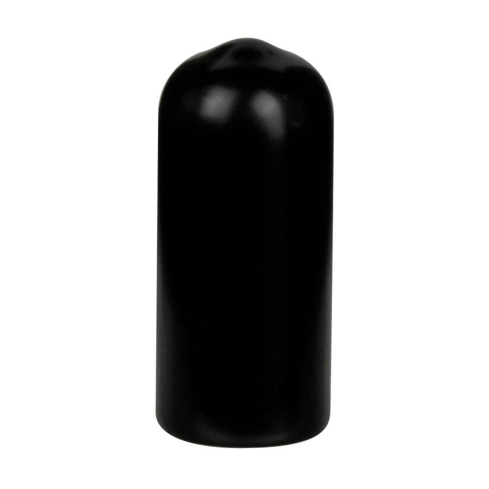 Black Vinyl Cap - 3/8" Cap ID x 1" Inside Length