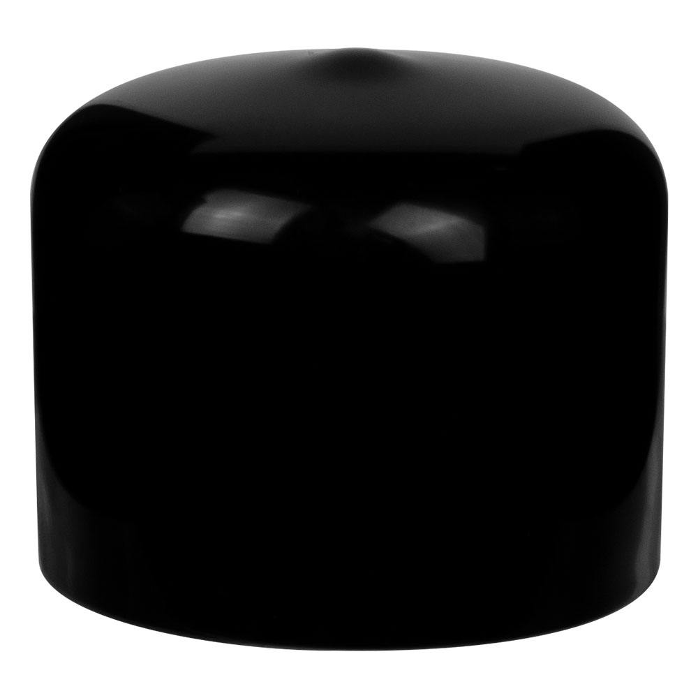 Black Vinyl Cap - 1/2" Cap ID x 1" Inside Length
