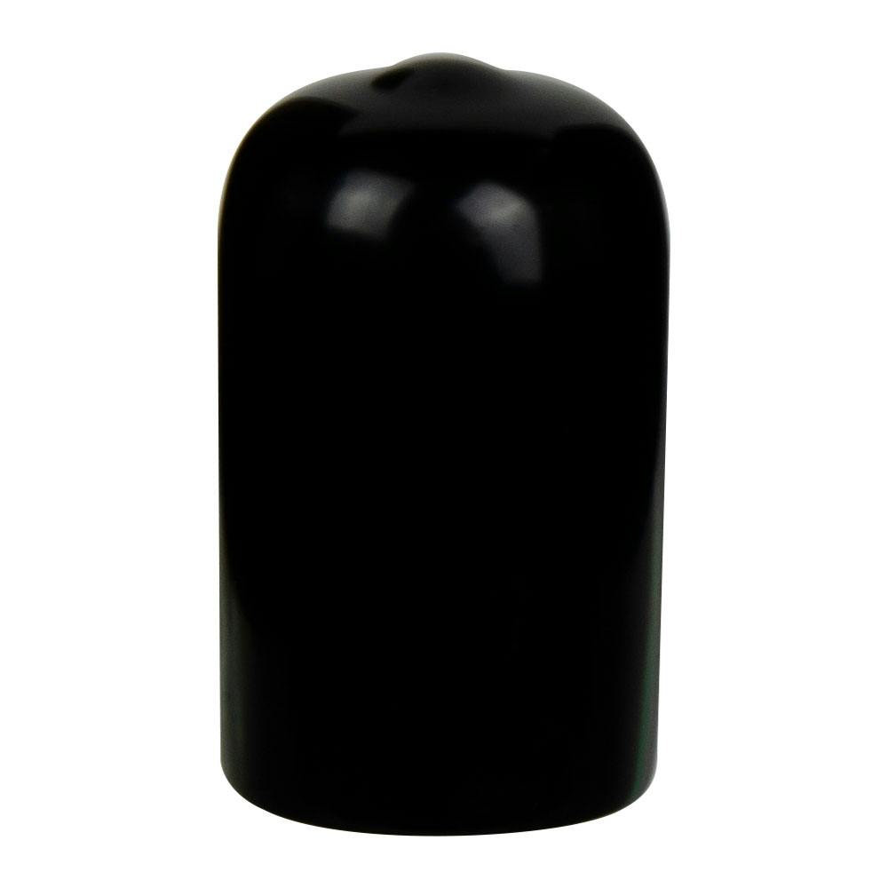 Black Vinyl Cap - 0.562" Cap ID x 1" Inside Length