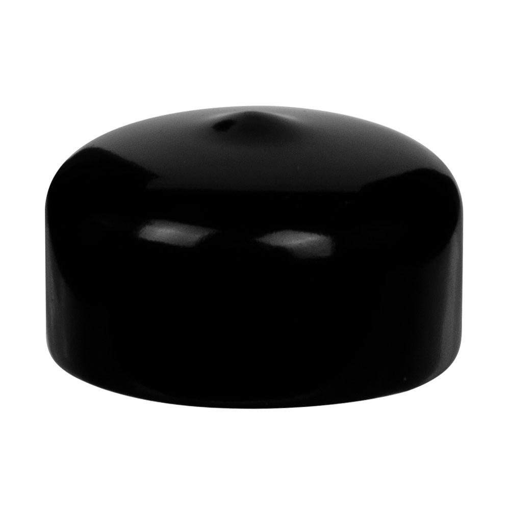 Black Vinyl Cap - 1" Cap ID x 1/2" Inside Length