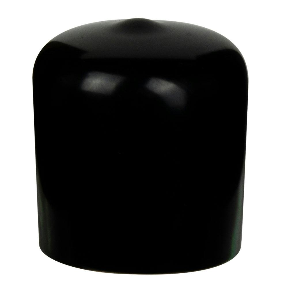 Black Vinyl Cap - 1" Cap ID x 1" Inside Length