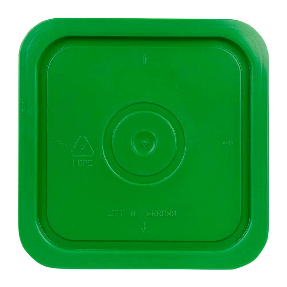 Green HDPE Lid for 4 Gallon Economy Square Buckets