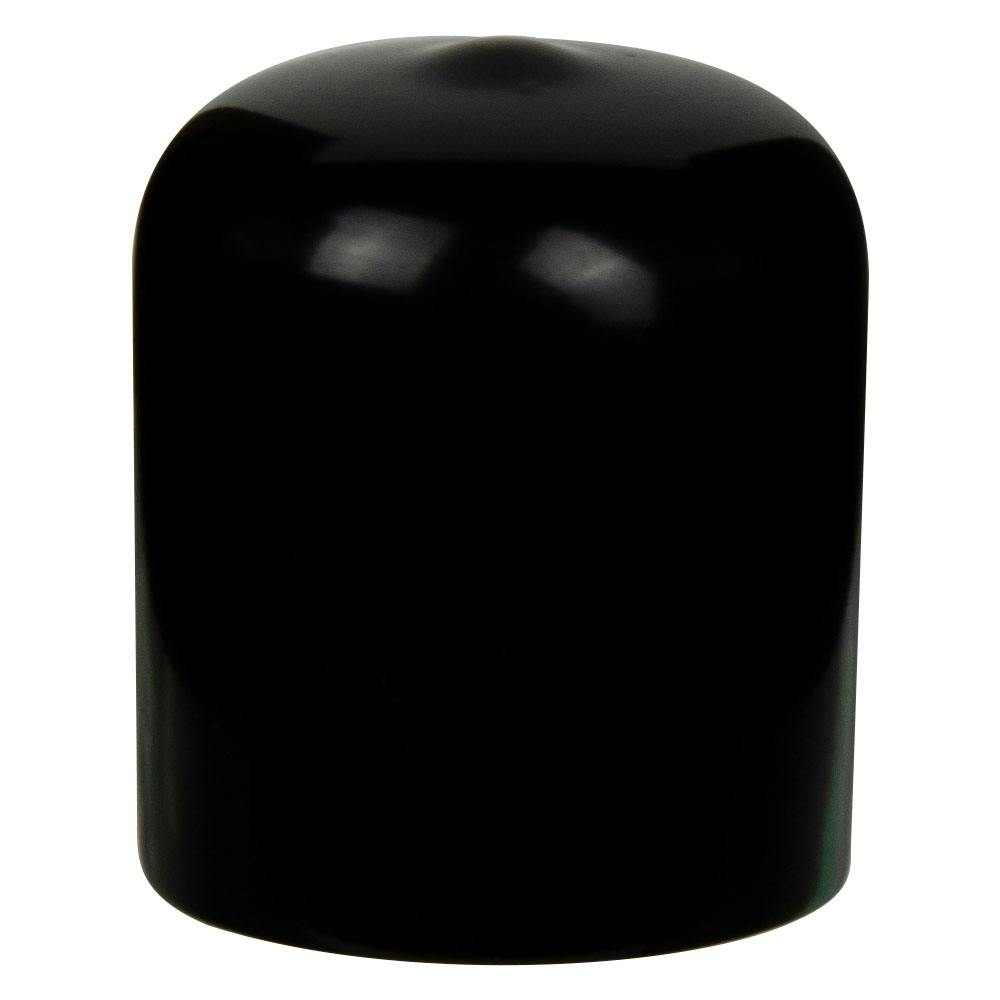 Black Vinyl Cap - 1-1/4" Cap ID x 1" Inside Length