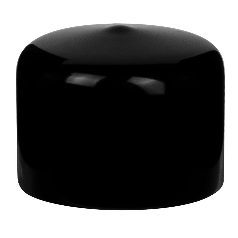 Black Vinyl Cap - 1-1/2" Cap ID x 1" Inside Length