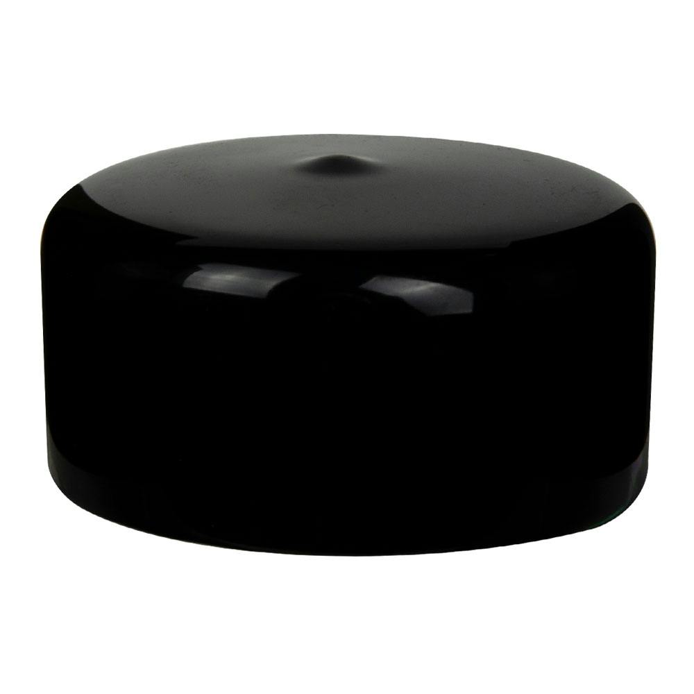 Black Vinyl Cap - 2" Cap ID x 1" Inside Length