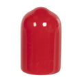 Red Vinyl Cap - 1/4" Cap ID x 1/2" Inside Length