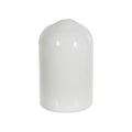 White Vinyl Cap - 1/4" Cap ID x 1/2" Inside Length