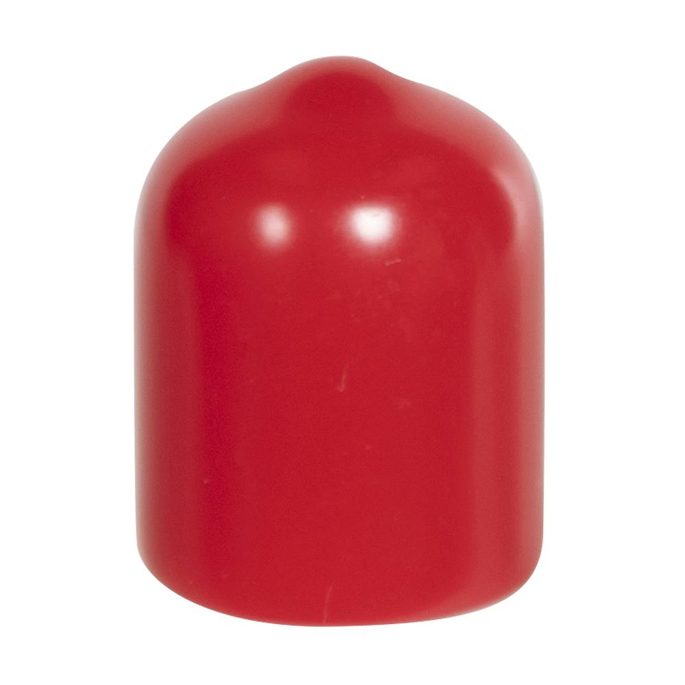 Red Vinyl Cap - 3/8" Cap ID x 1/2" Inside Length