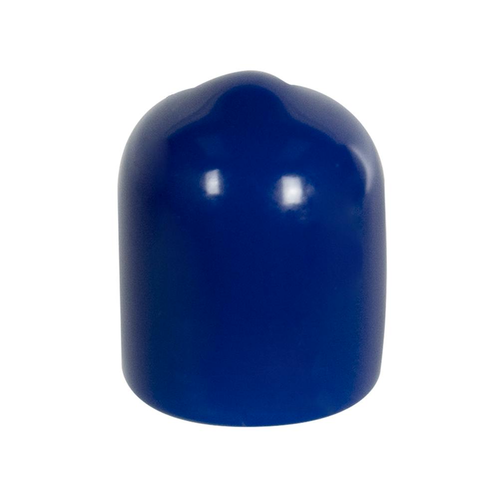 Blue Vinyl Cap - 3/8" Cap ID x 1/2" Inside Length
