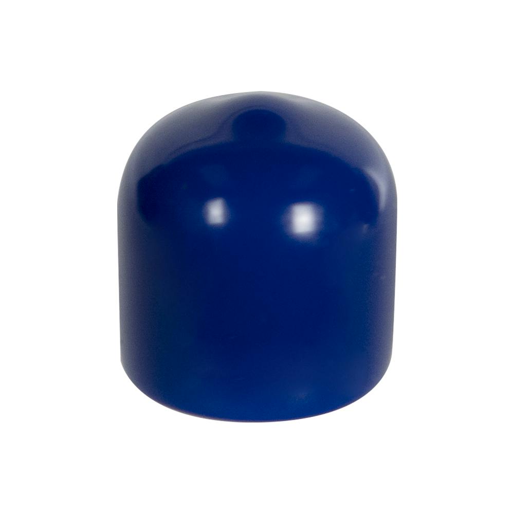 Blue Vinyl Cap - 1/2" Cap ID x 1/2" Inside Length
