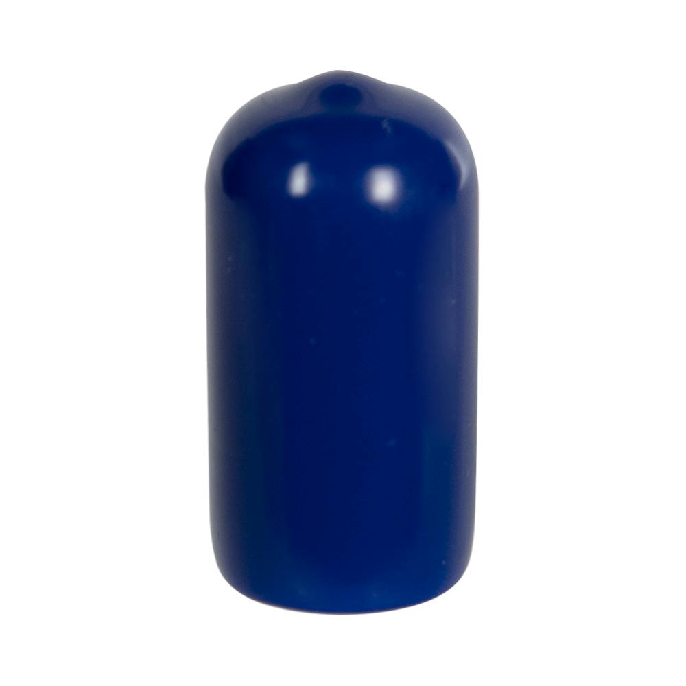 Blue Vinyl Cap - 1/2" Cap ID x 1" Inside Length