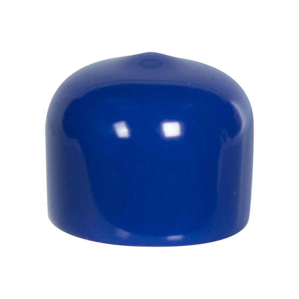 Blue Vinyl Cap - 5/8" Cap ID x 1/2" Inside Length