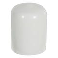White Vinyl Cap - 3/4" Cap ID x 1" Inside Length