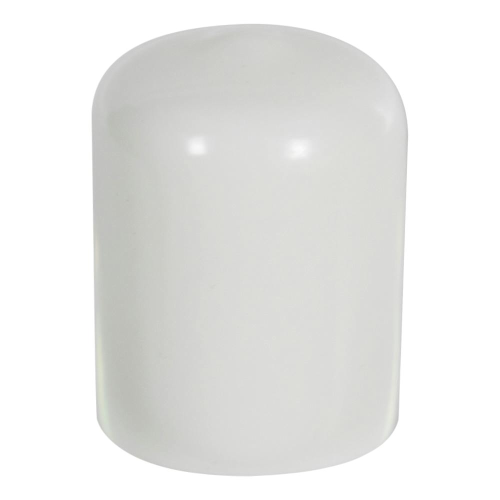 White Vinyl Cap - 3/4" Cap ID x 1" Inside Length