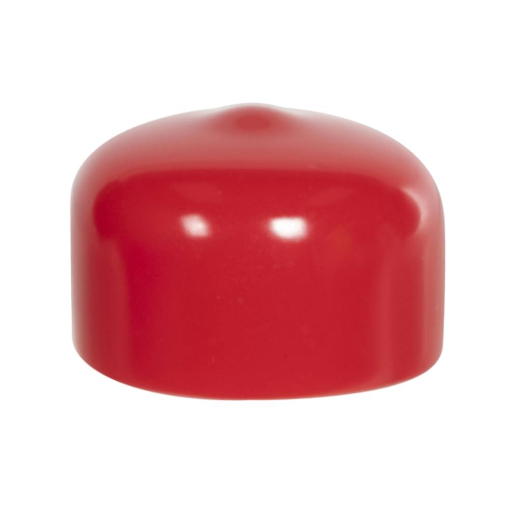 Red Vinyl Cap - 7/8" Cap ID x 1/2" Inside Length