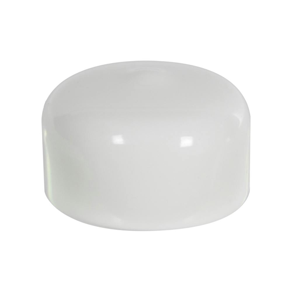 White Vinyl Cap - 1" Cap ID x 1/2" Inside Length