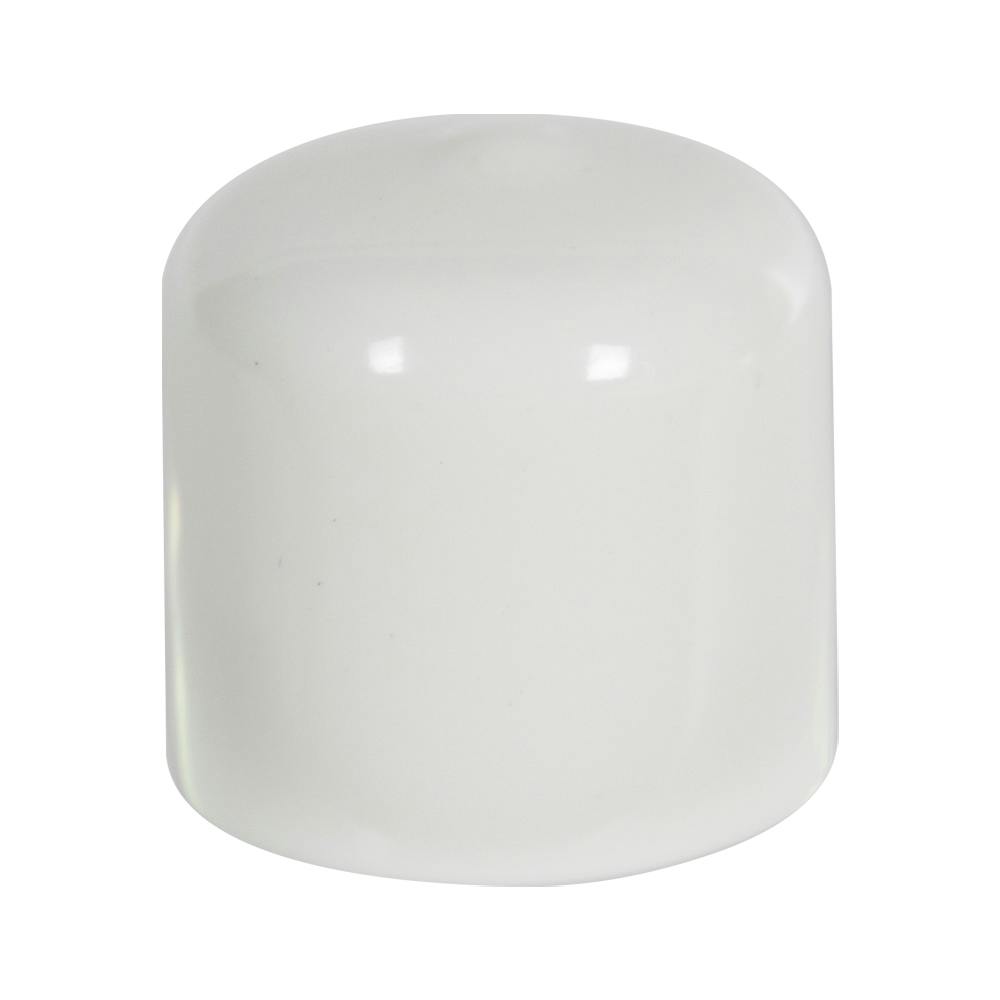 White Vinyl Cap - 1" Cap ID x 1" Inside Length