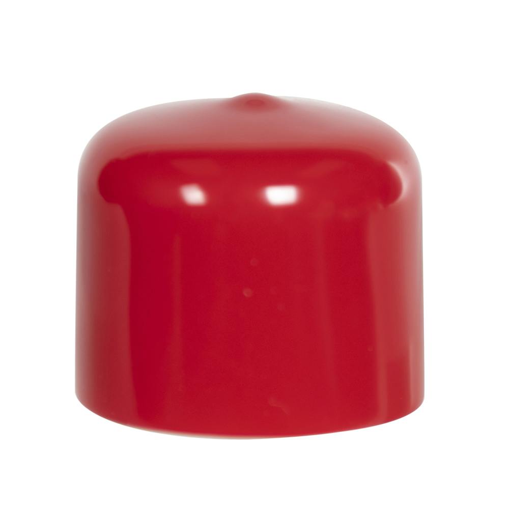 Red Vinyl Cap - 1-1/4" Cap ID x 1" Inside Length