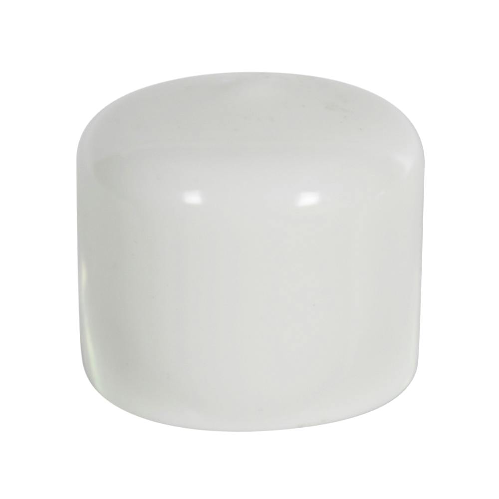 White Vinyl Cap - 1-1/4" Cap ID x 1" Inside Length