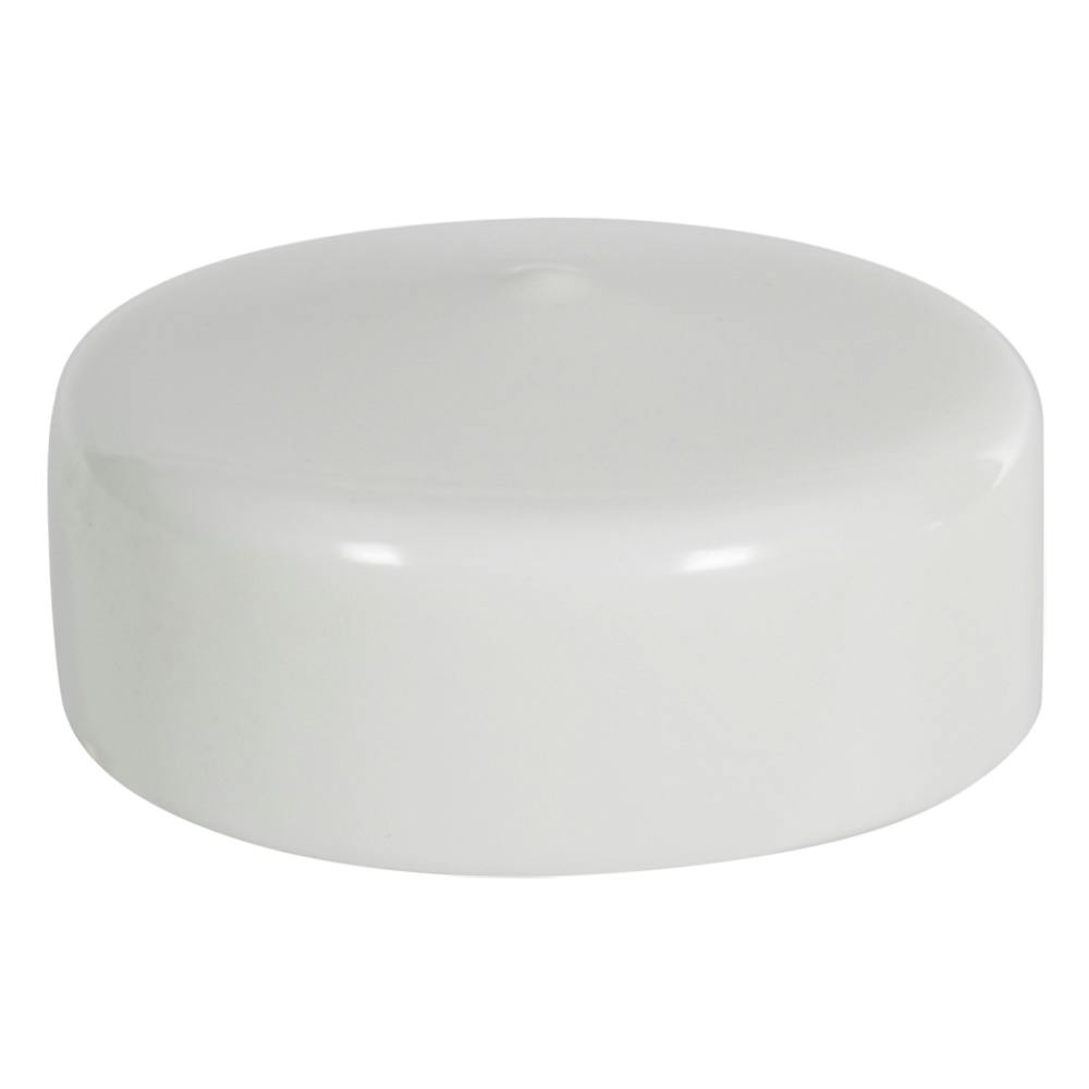 White Vinyl Cap - 3" Cap ID x 1" Inside Length