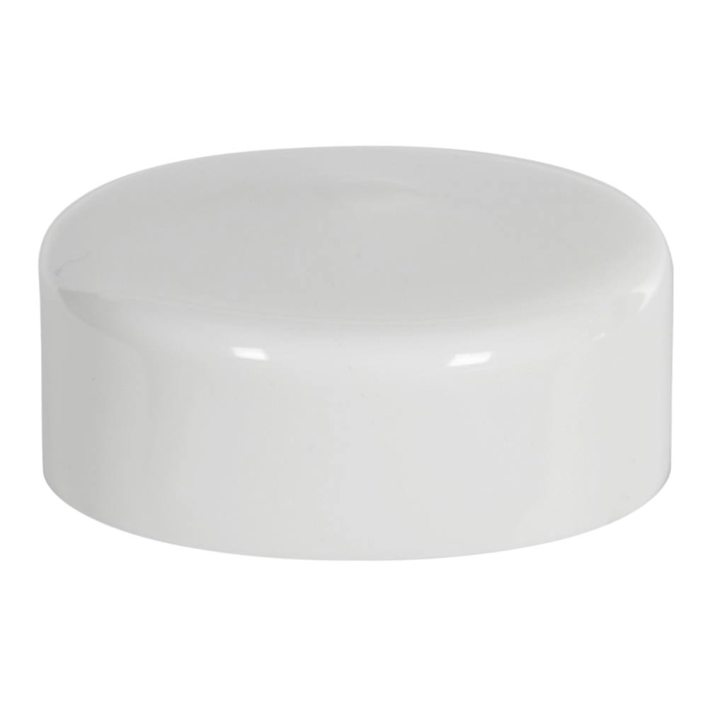 White Vinyl Cap - 3-1/2" Cap ID x 1-1/8" Inside Length