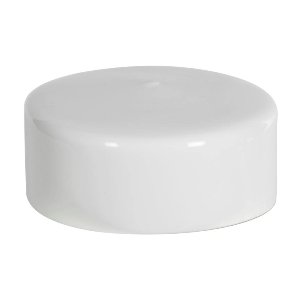 White Vinyl Cap - 4" Cap ID x 1-1/8" Inside Length