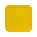 Yellow HDPE Lid for 4 Gallon Economy Square Buckets