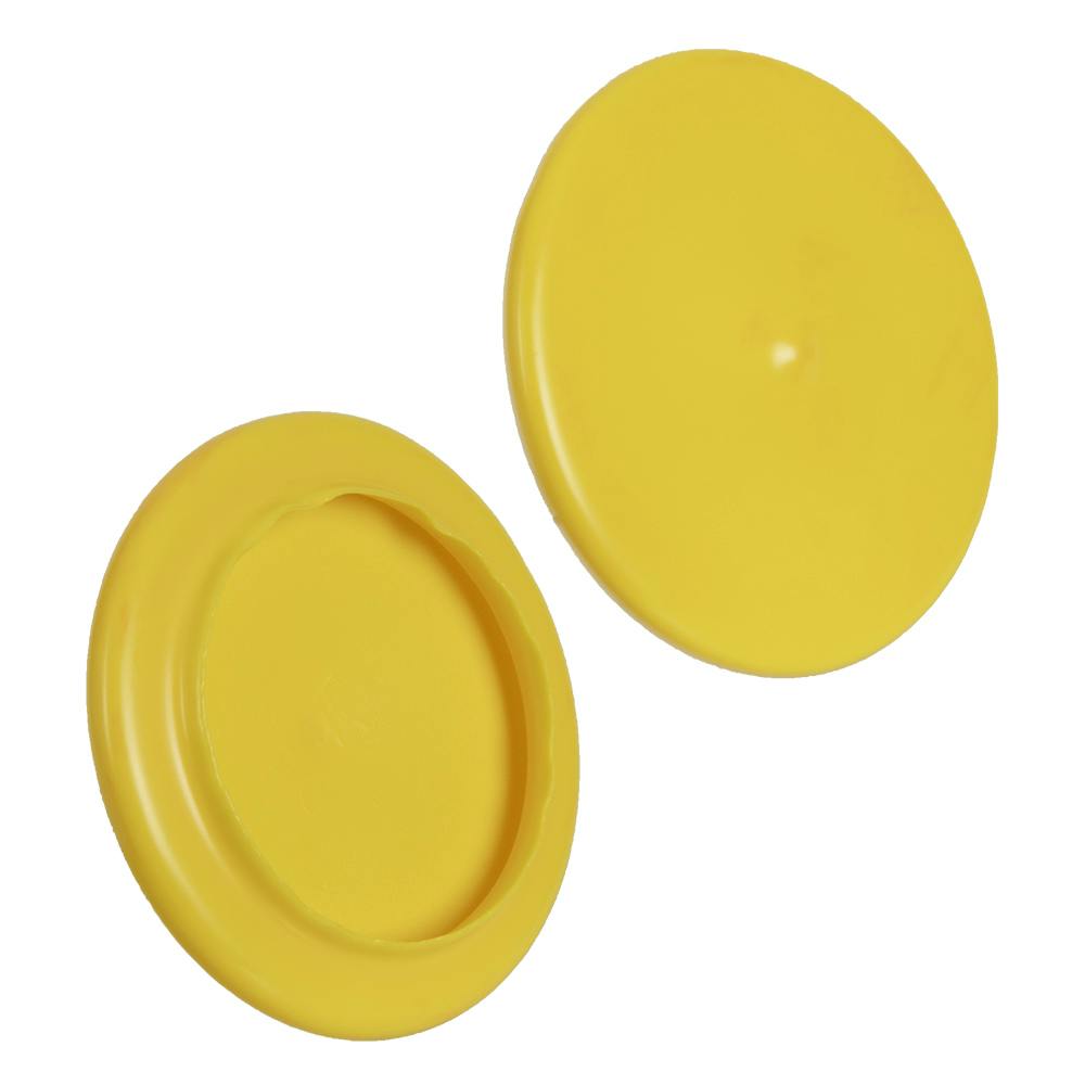 2.000" ID x 2.695" OD Yellow Vinyl Flange Cover