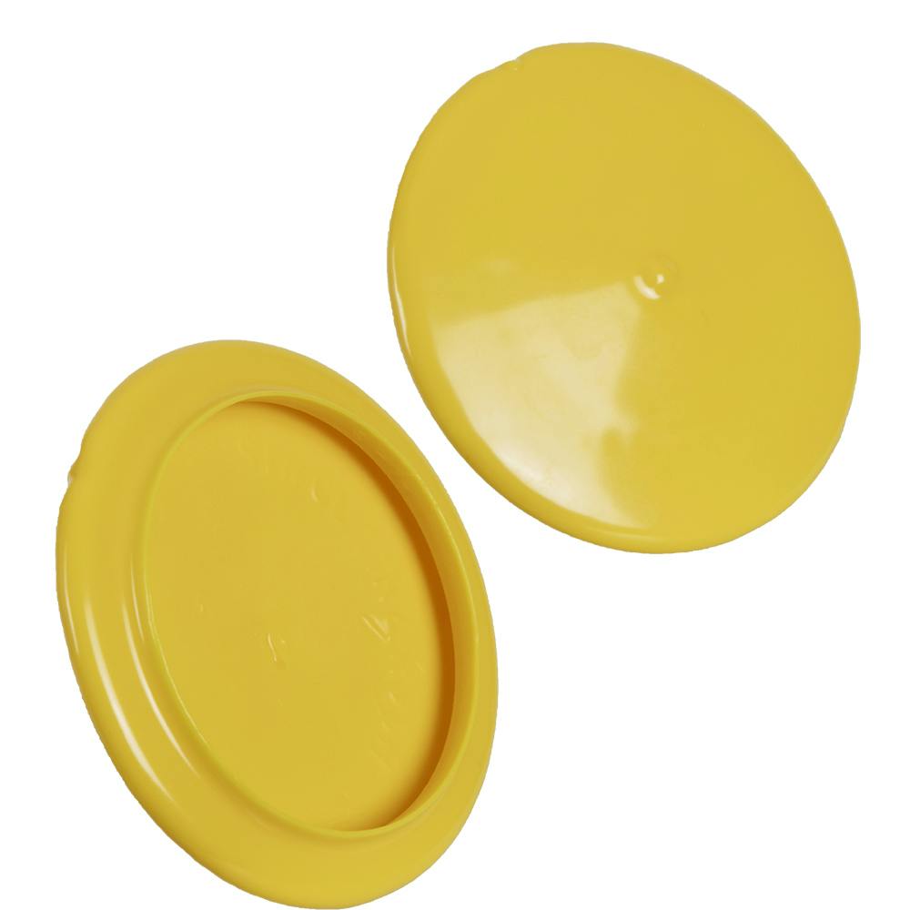 2.500" ID x 3.180" OD Yellow Vinyl Flange Cover