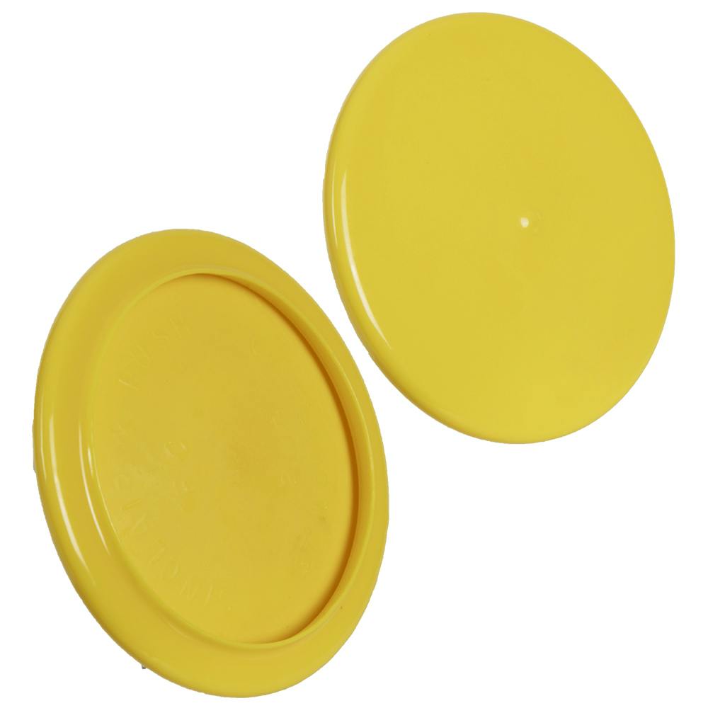 2.930" ID x 3.560" OD Yellow Vinyl Flange Cover