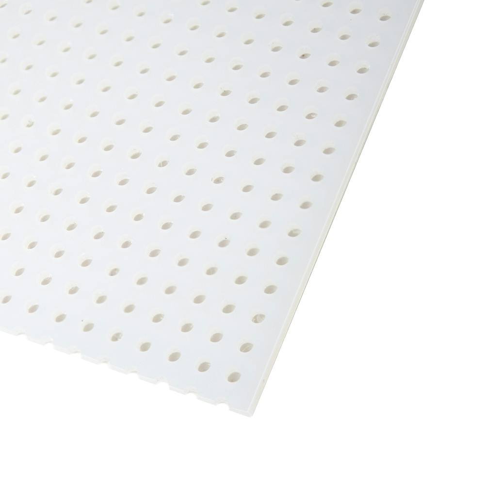 3/16" x 48" x 48" Polypropylene Perforated Sheet with Staggered Rows - 1/8" Holes on 0.325" Centers