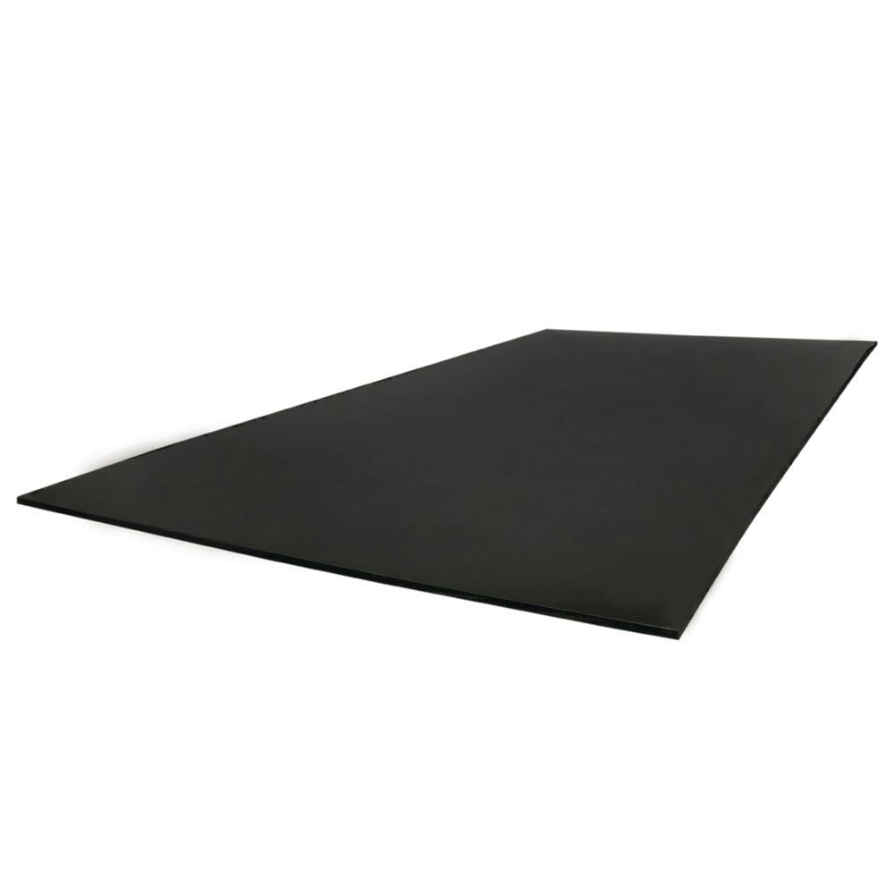 1/2" x 48" x 96" Black UV Resistant Polypropylene Sheet