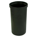 15 Gallon Black LLDPE Cylindrical Tamco® Heavy-Wall Graduated Tank with External Flange - 14" Dia. x 27" Hgt. (Cover Sold Separately)