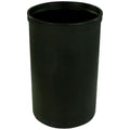 30 Gallon Black LLDPE Cylindrical Tamco® Heavy-Wall Graduated Tank with External Flange - 18" Dia. x 29" Hgt. (Cover Sold Separately)