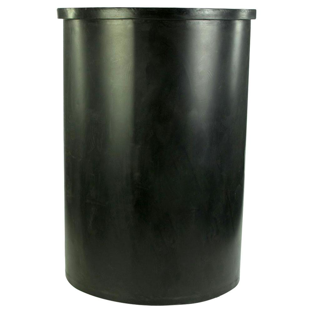 100 Gallon Black LLDPE Cylindrical Tamco® Heavy-Wall Graduated Tank with External Flange - 28" Dia. x 42" Hgt. (Cover Sold Separately)