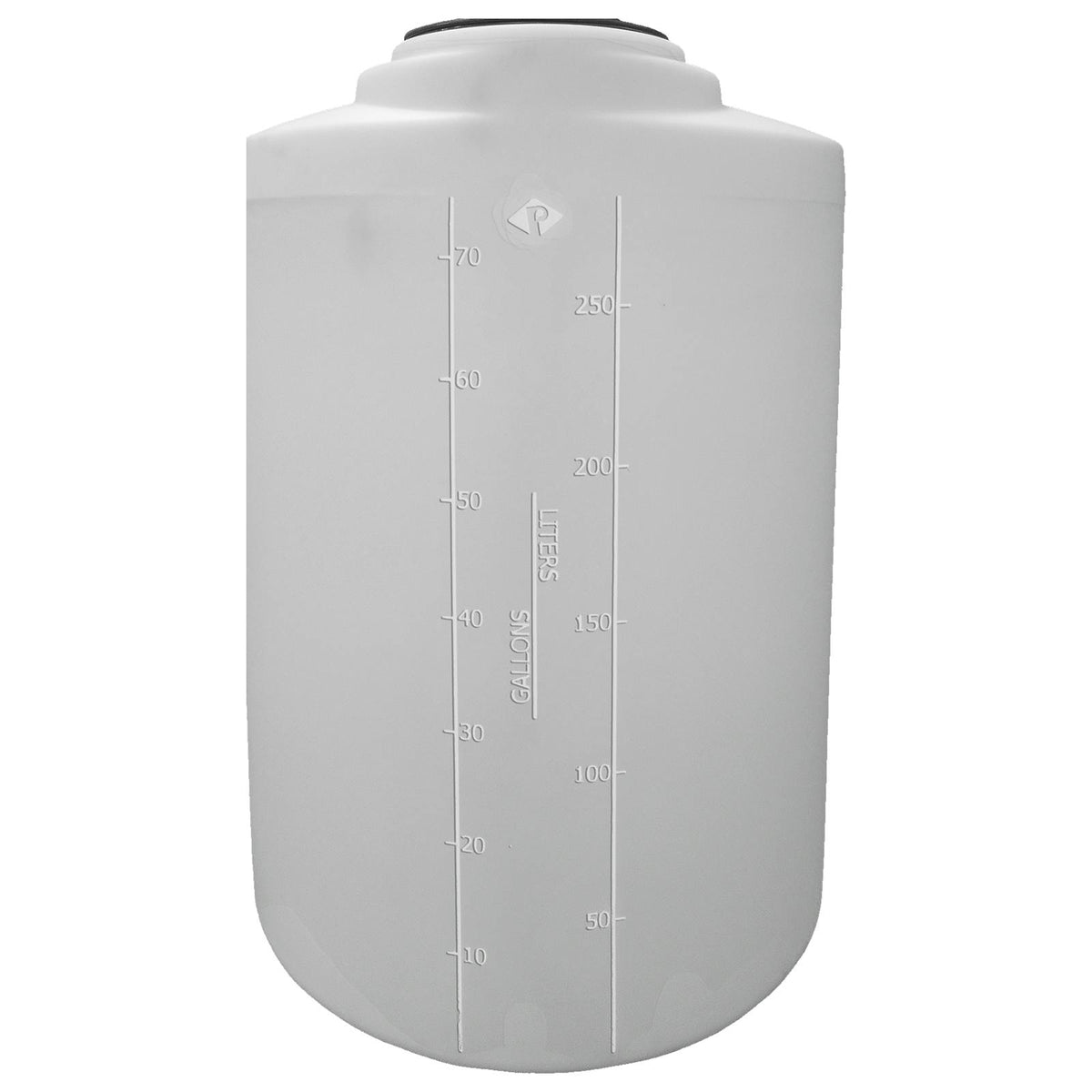 75 Gallon Tan XLPE ProChem® Process Chemical Tank (1.9 Specific Gravity) with 8" Lid - 27" Dia. x 40" Hgt.