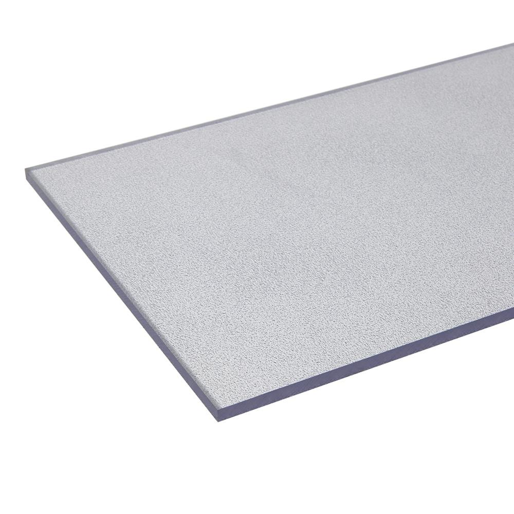 0.118" x 48" x 96" Clear Matte Textured Polycarbonate Sheet