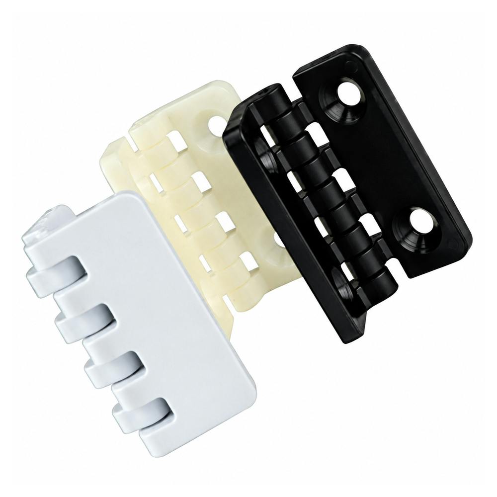 2" x 2-1/2" Clear Acrylic; Offset; Without Holes Thermoplastic Hinge