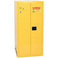 55 Gallon Eagle Vertical Drum Storage Safety Cabinet with 1 Shelf & 2 Manual-Close Doors