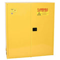 110 Gallon Eagle Vertical Drum Storage Safety Cabinet with 1 Shelf & 2 Manual-Close Doors