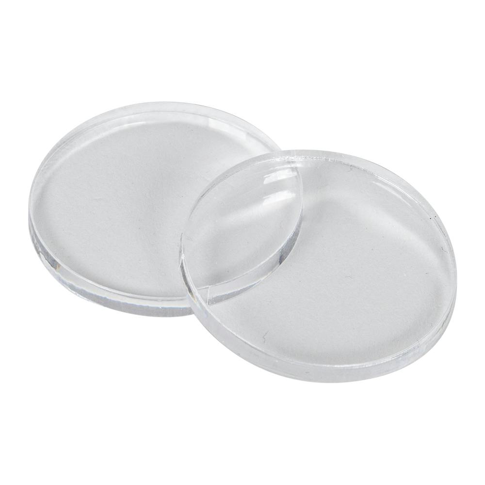 4" Dia. x 1/8" Thick Clear Acrylic Circle with Machined Edges