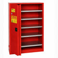 60 Gallon Eagle Paint & Ink Safety Cabinet with 5 Shelves & 2 Bi-Fold Sliding Self-Latching Doors