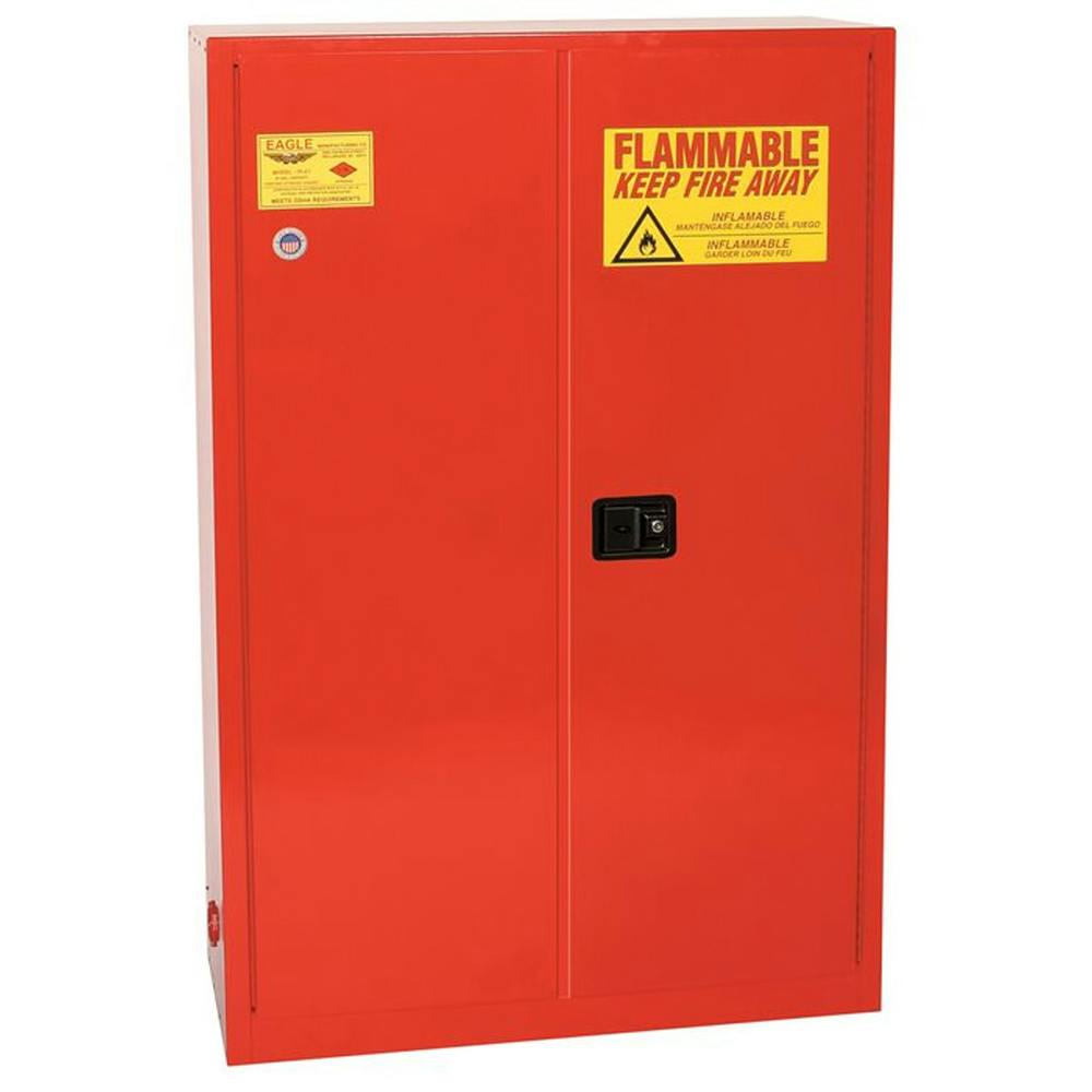 60 Gallon Eagle Paint & Ink Safety Cabinet with 5 Shelves & 2 Manual-Close Doors